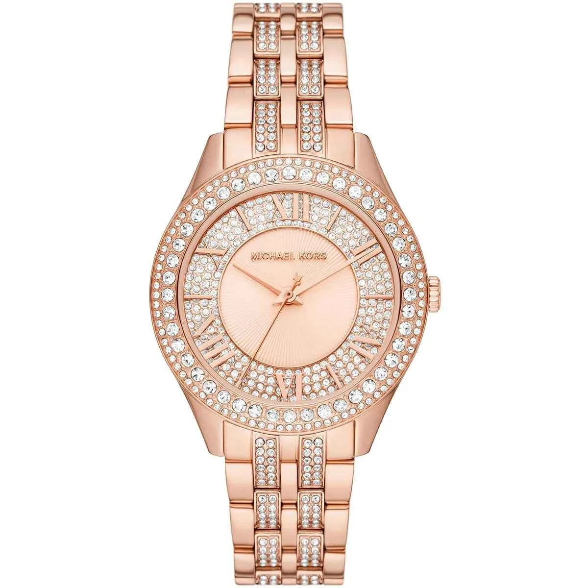 Michael Kors Harlowe MK4710 Women's Rose Gold Dial Stainless Steel Watch