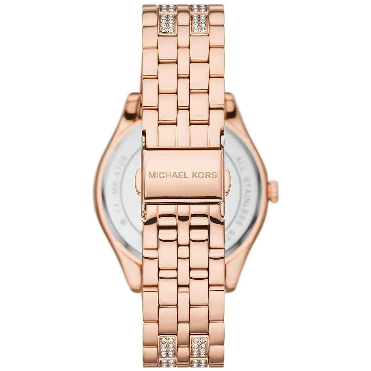 Michael Kors Harlowe MK4710 Women's Rose Gold Dial Stainless Steel Watch