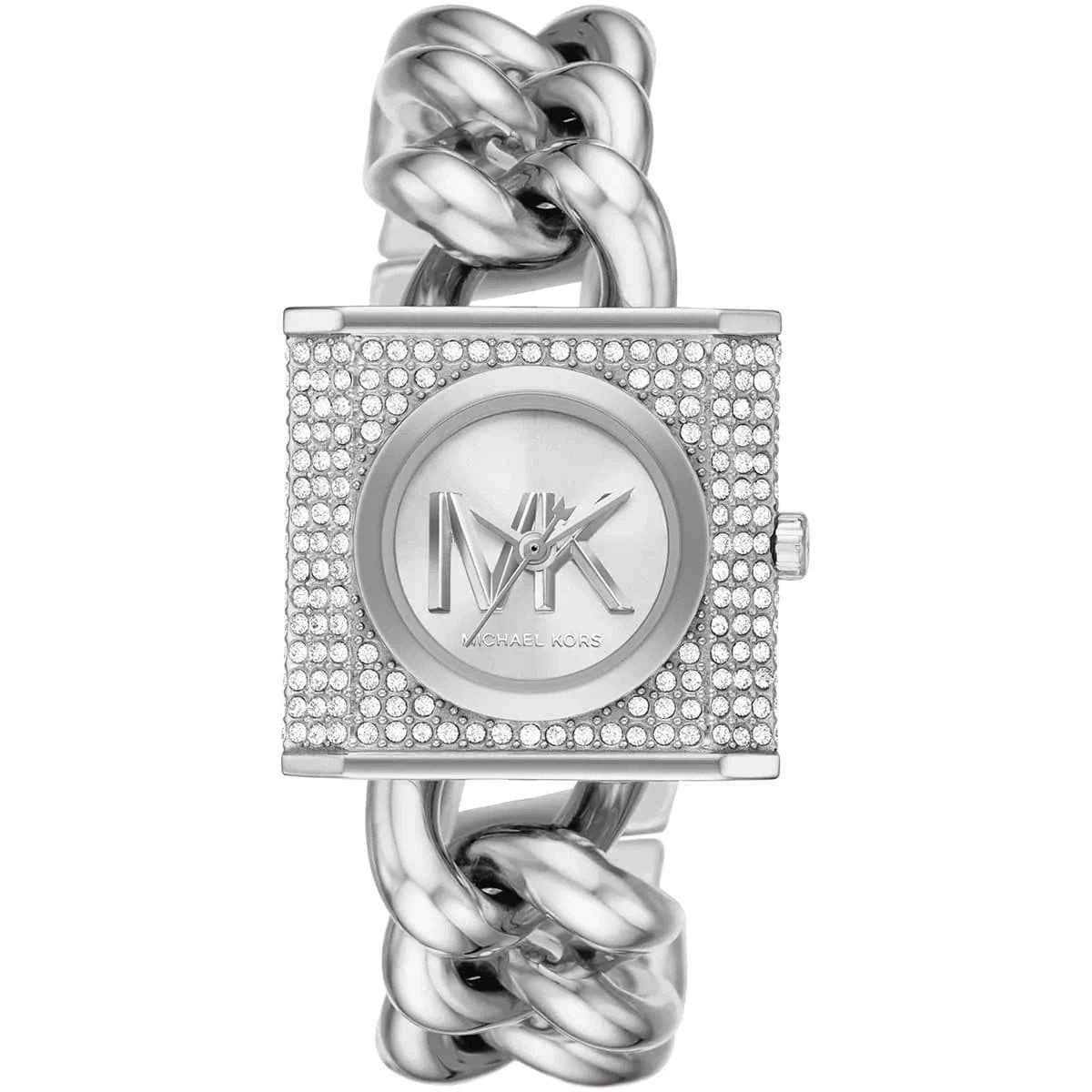 Michael Kors MK Chain Lock MK4718 Women's Silver Dial Stainless Steel Watch