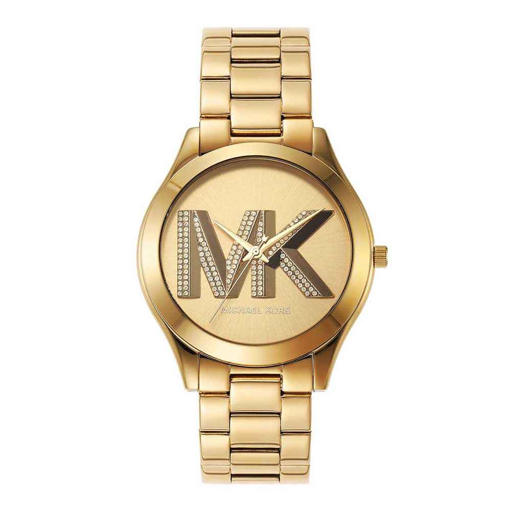 Michael Kors Slim Runway MK4732 Women's Gold Dial Stainless Steel Watch