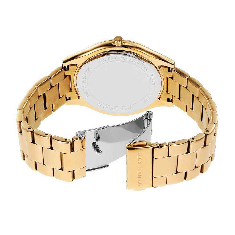 Michael Kors Slim Runway MK4732 Women's Gold Dial Stainless Steel Watch