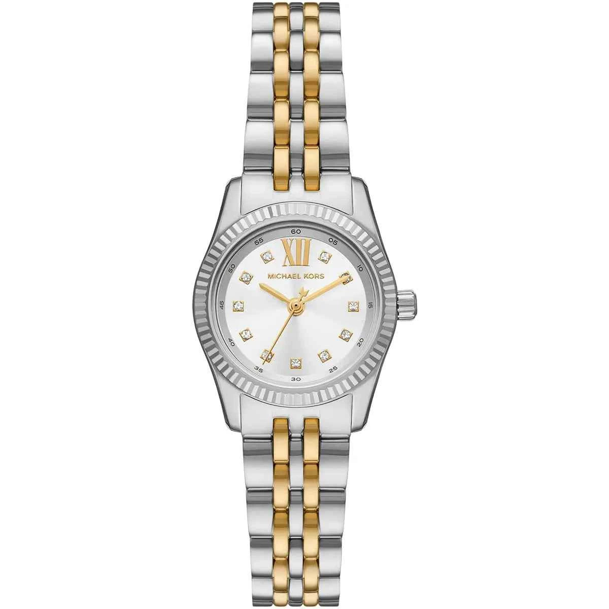 Michael Kors Lexington MK4740 Women's Silver Dial Two-Tone Stainless Steel Watch