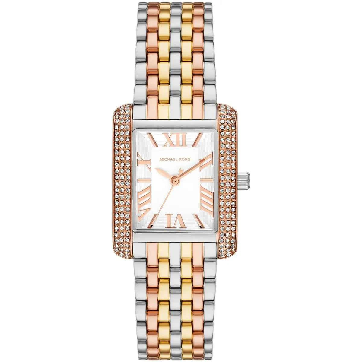 Michael Kors Mini Emery MK4744 Women's White Dial Multicolor Stainless Steel Watch