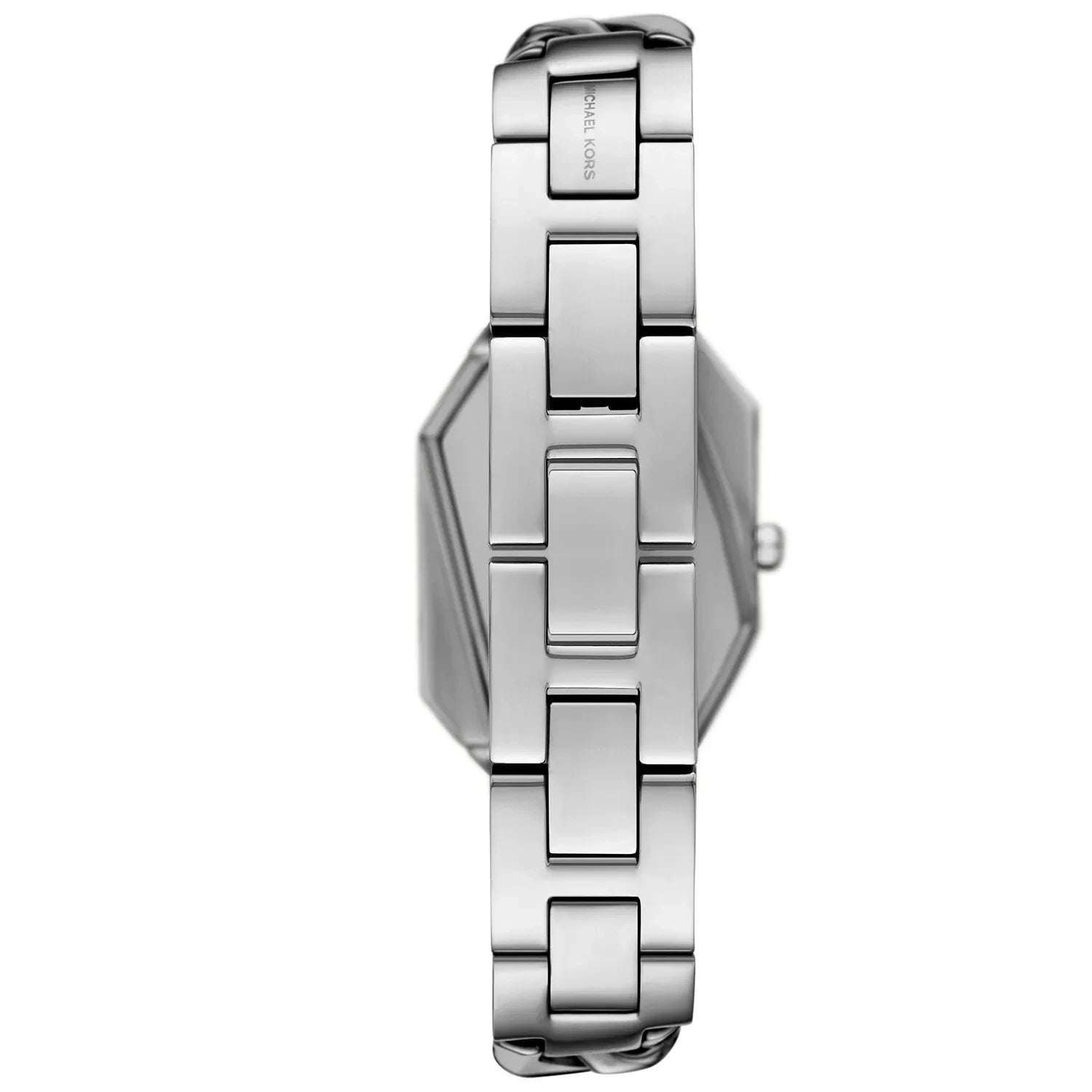 Michael Kors MK4879 silver geometric dial watch