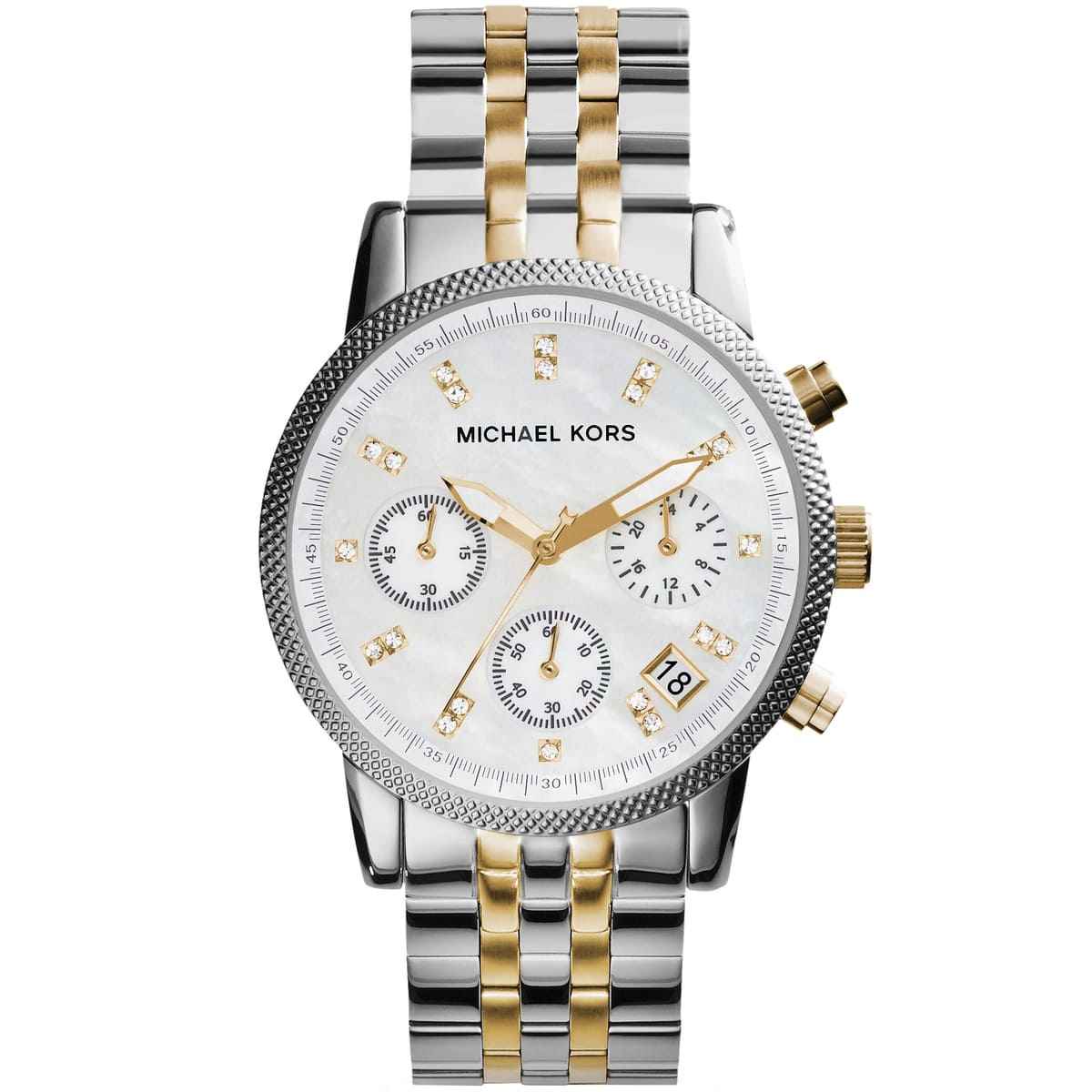 Michael Kors Ritz MK5057 Women's Two-Tone Chronograph Watch