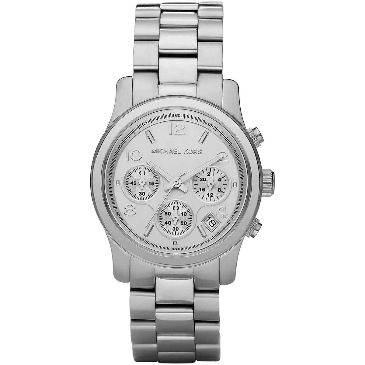 Michael Kors Runway Mid MK5076 Women's Silver Chronograph Watch