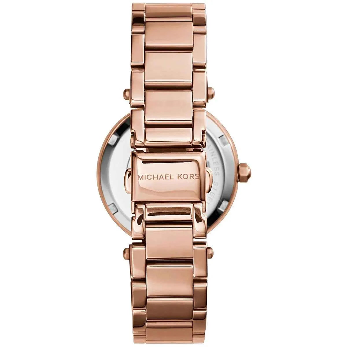 Michael Kors Parker MK5616 Women's White Rose Gold Stainless Steel Watch