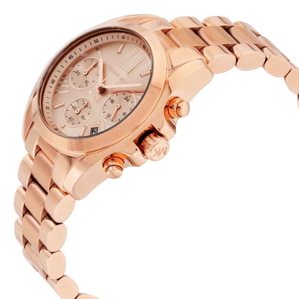 Michael Kors Mini Bradshaw MK5799 Women's Rose Gold Stainless Steel Chronograph Watch