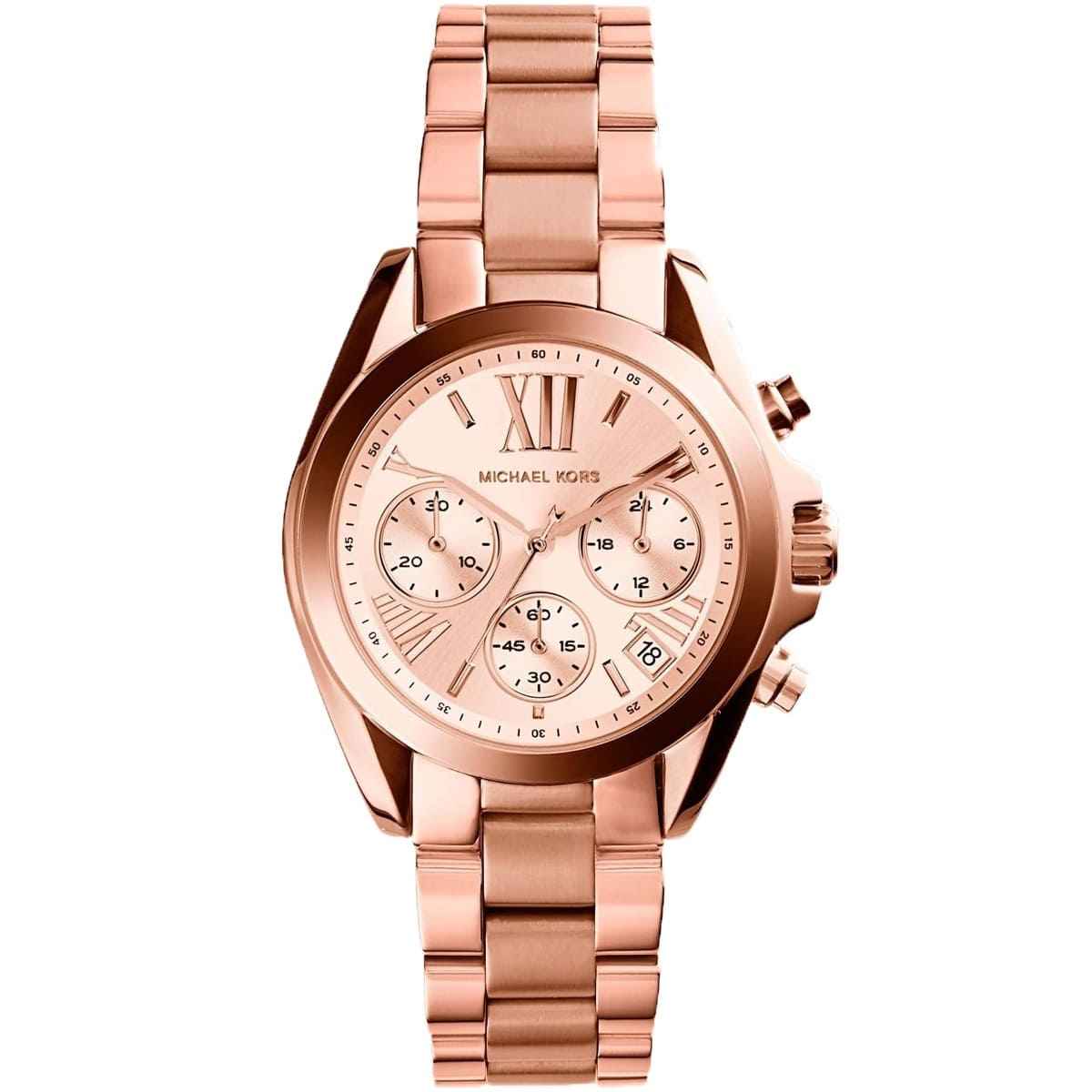 Michael Kors Mini Bradshaw MK5799 Women's Rose Gold Stainless Steel Chronograph Watch
