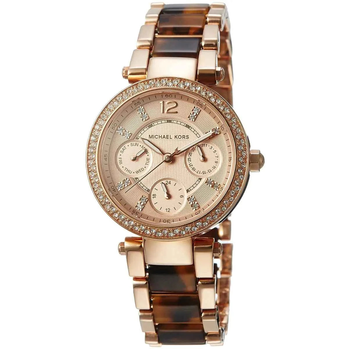 Michael Kors Parker MK5841 Women's Brown & Rose Gold Watch