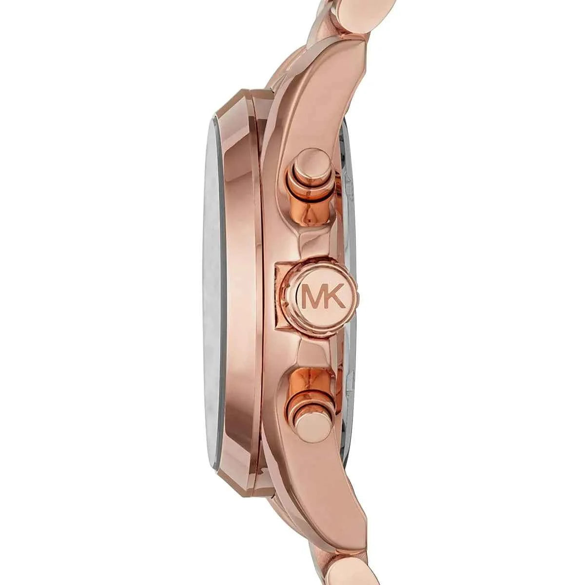 Michael Kors Bradshaw MK5854 Women's Black Rose Gold Stainless Steel Chronograph Watch