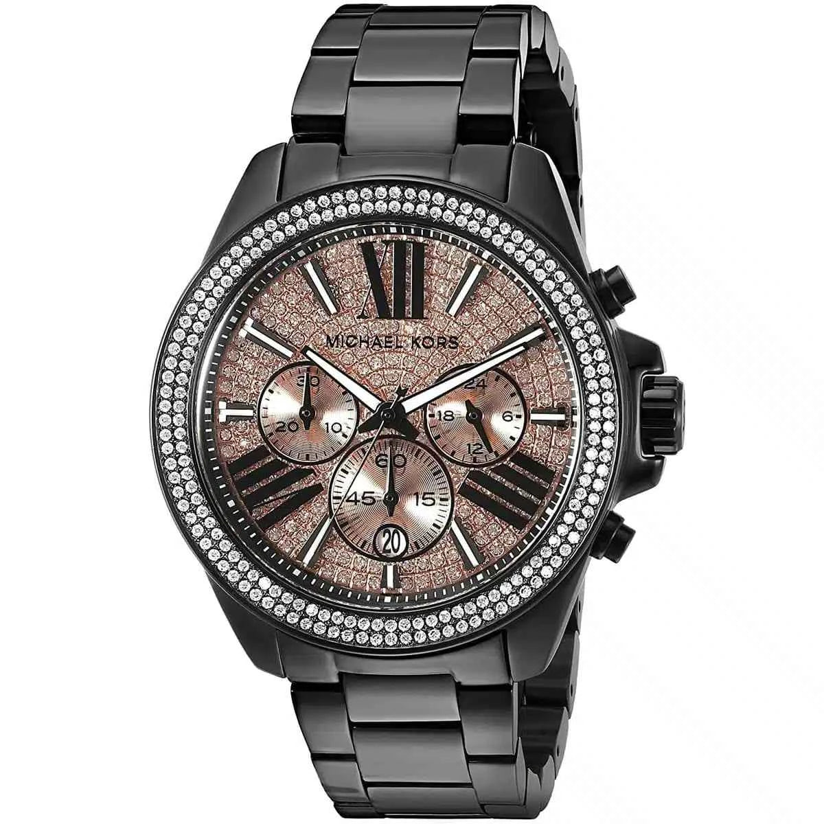 Michael Kors Everest Women's Rose Gold Dial Black Watch