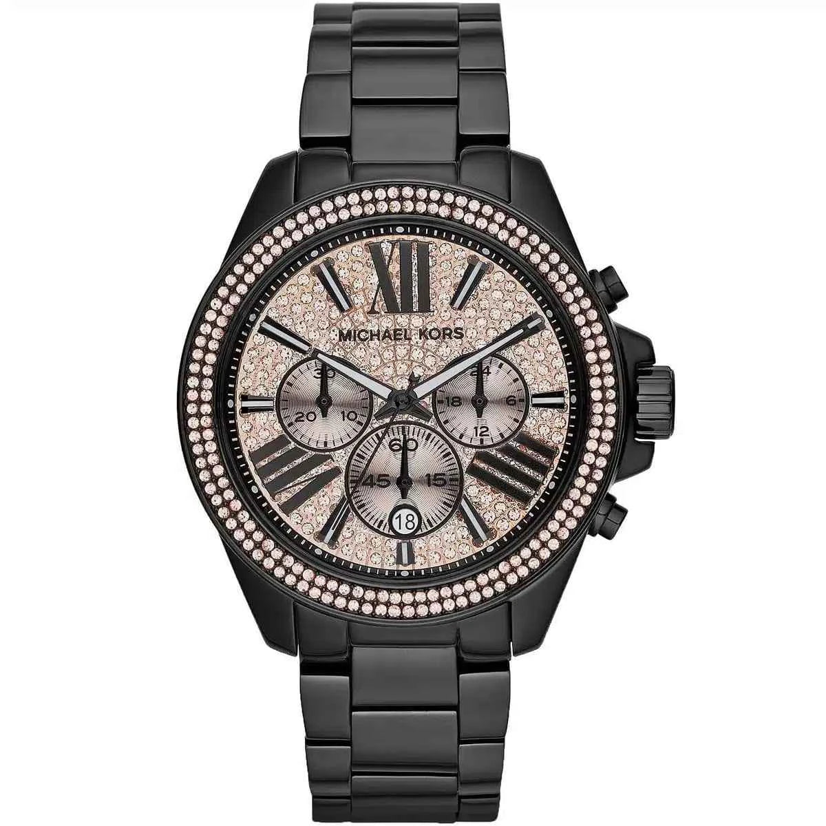 Michael Kors Everest Women's Rose Gold Dial Black Watch