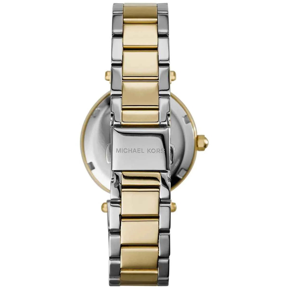 Michael Kors Parker MK6055 Women's Silver & Gold Stainless Steel Watch