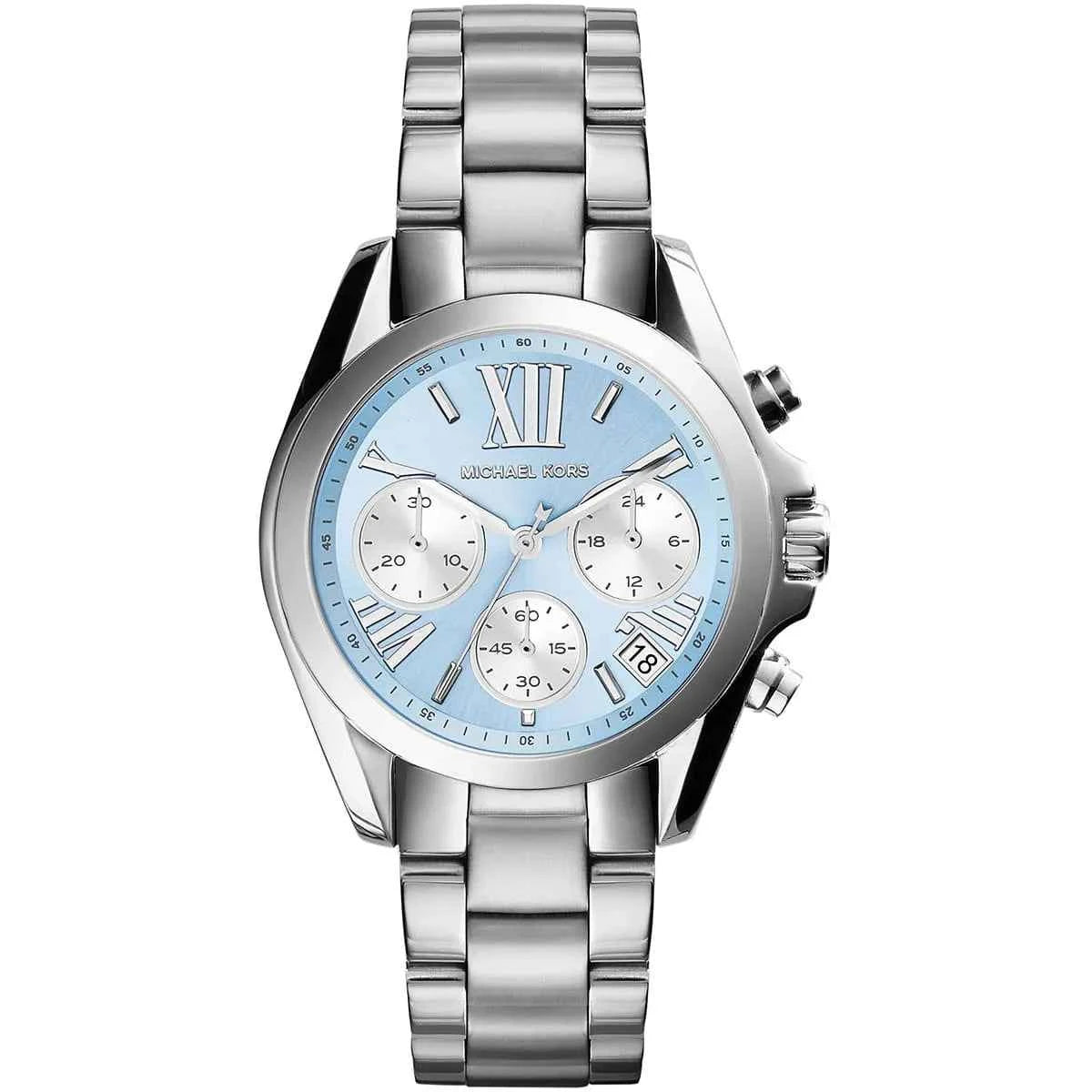Michael Kors Bradshaw MK6098 Women's Blue Stainless Steel Chronograph Watch