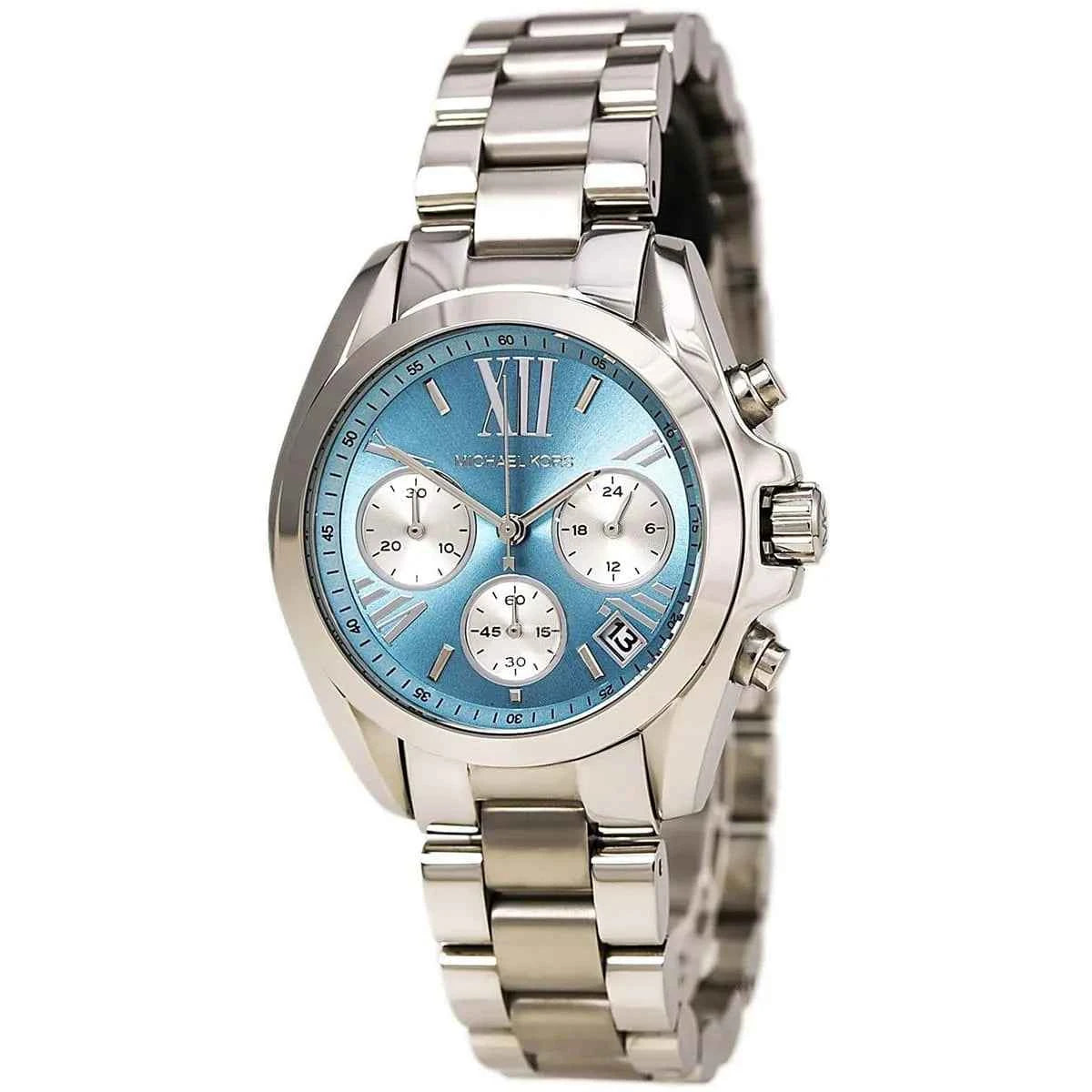 Michael Kors Bradshaw MK6098 Women's Blue Stainless Steel Chronograph Watch