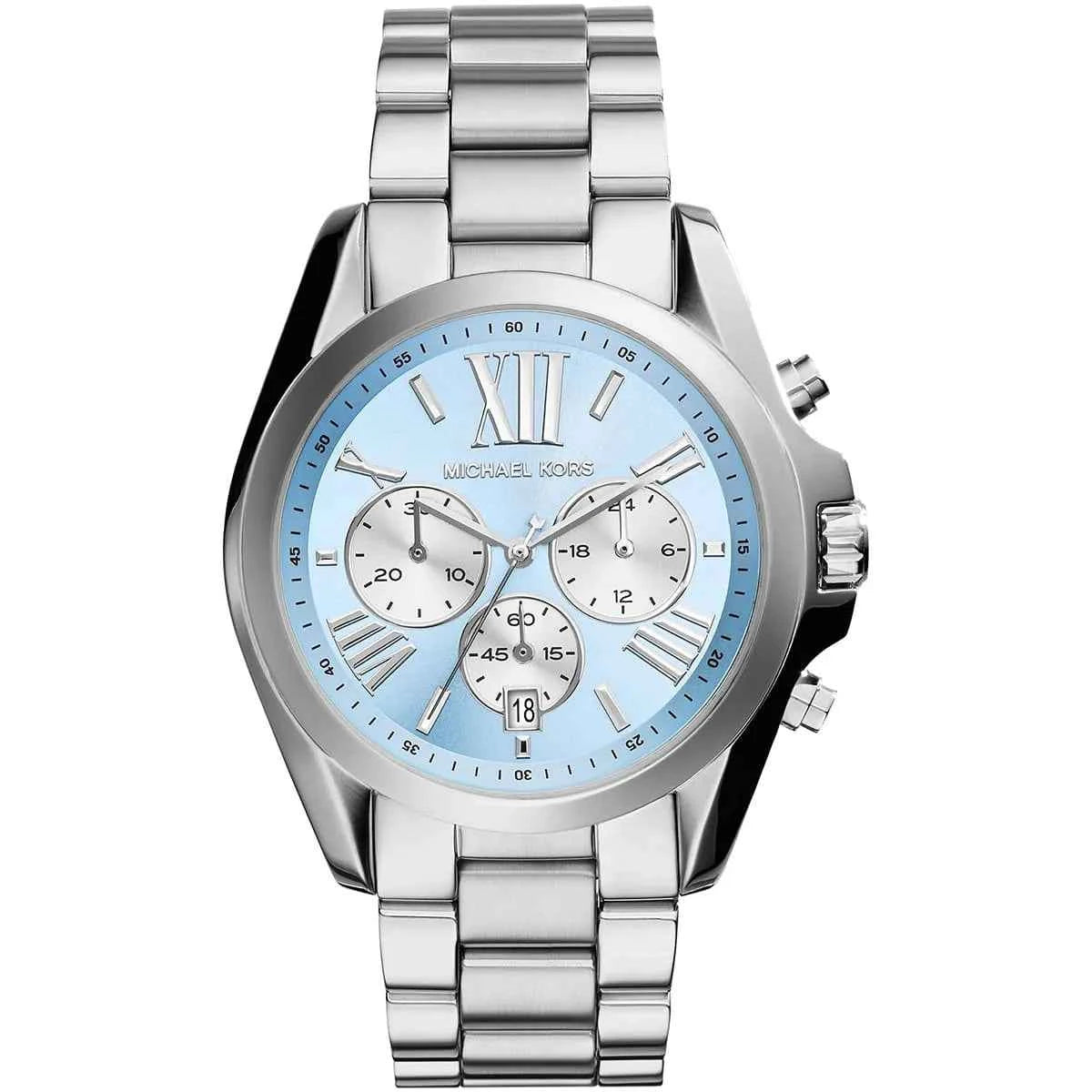 Michael Kors Bradshaw MK6099 Women's Blue Stainless Steel Chronograph Watch