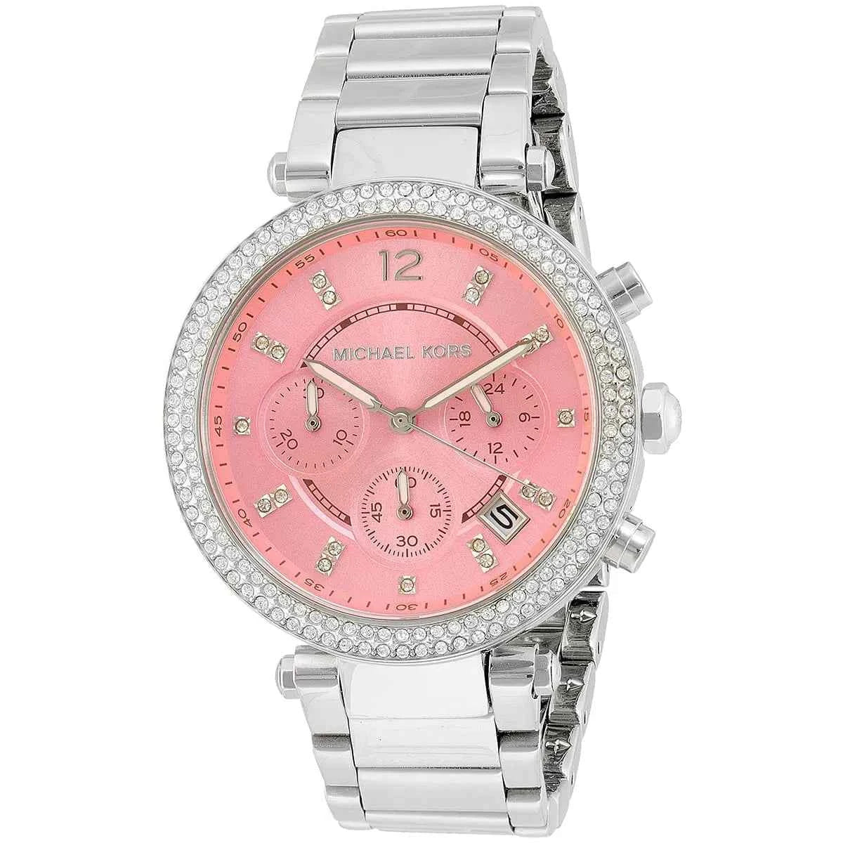 Michael Kors Parker MK6105 Women's Silver Stainless Steel Chronograph Watch