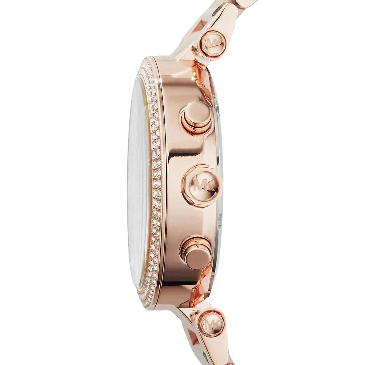 Michael Kors Parker MK6106 Women's Rose Gold Stainless Steel Chronograph Watch