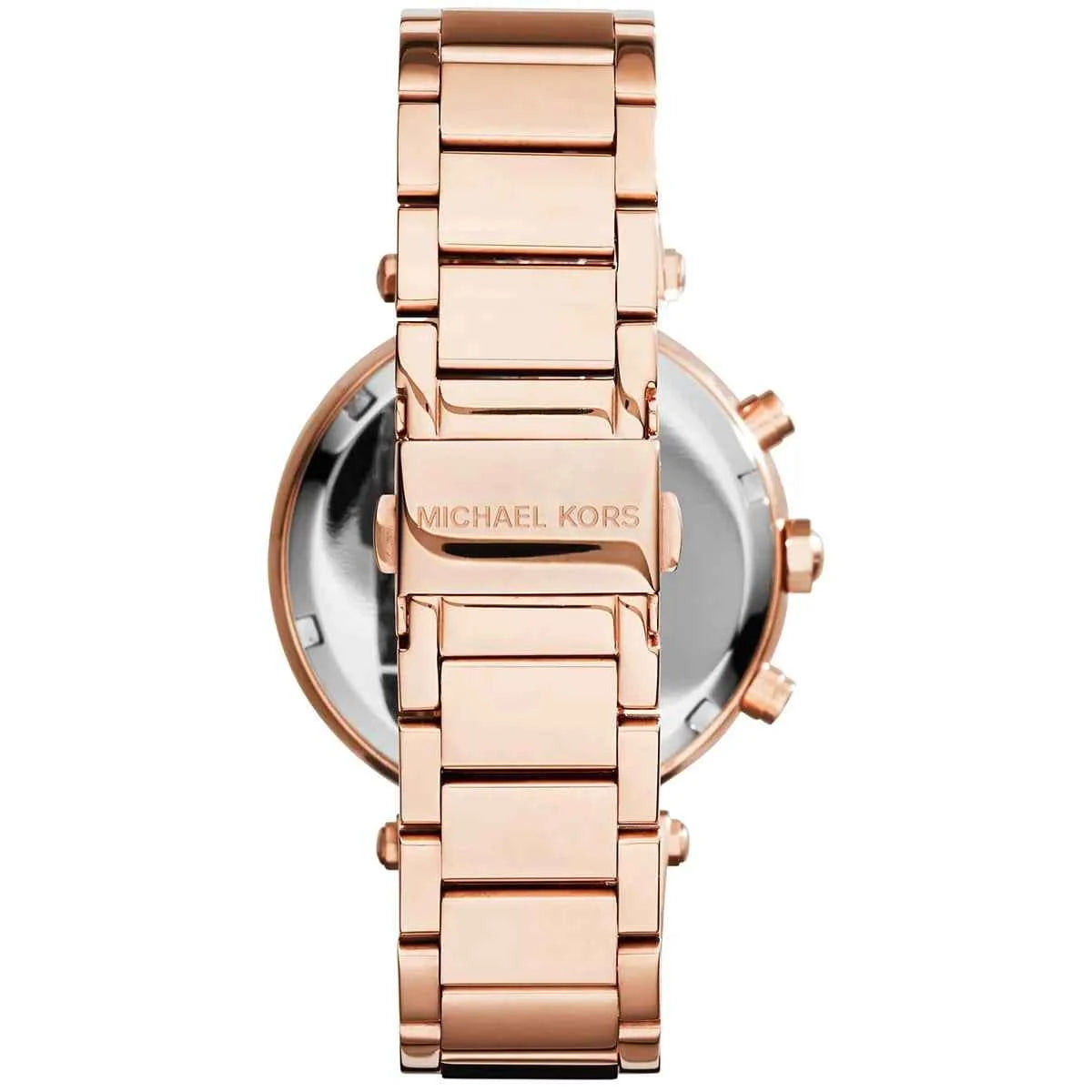Michael Kors Parker MK6108 Women's Silver & Rose Gold Stainless Steel Chronograph Watch