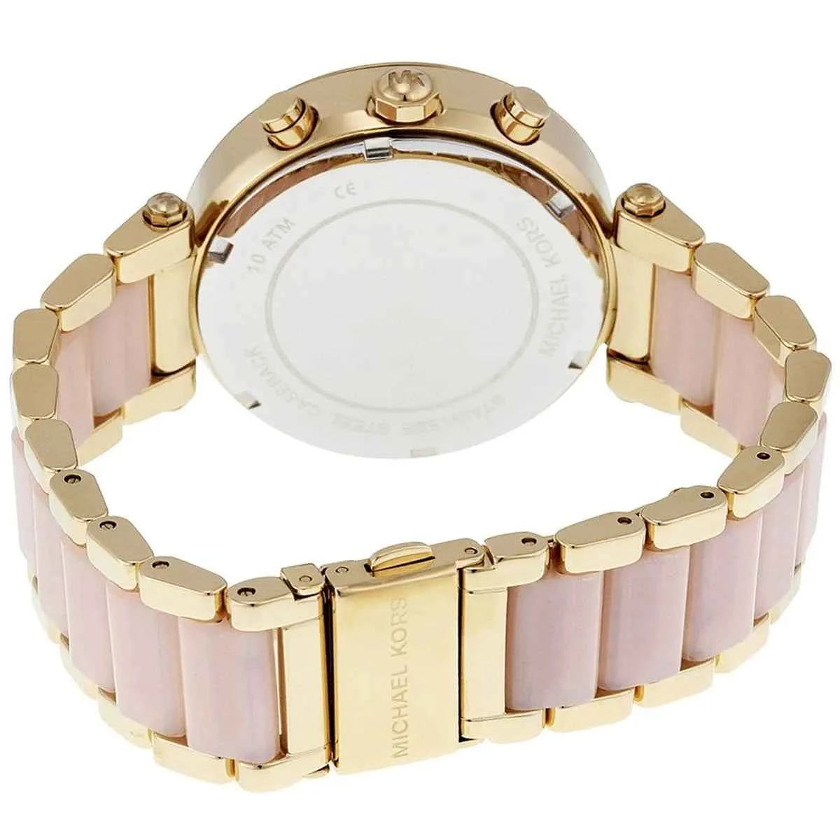Michael Kors Parker MK6326 Women's Pink Dial Pink & Gold Chronograph Watch