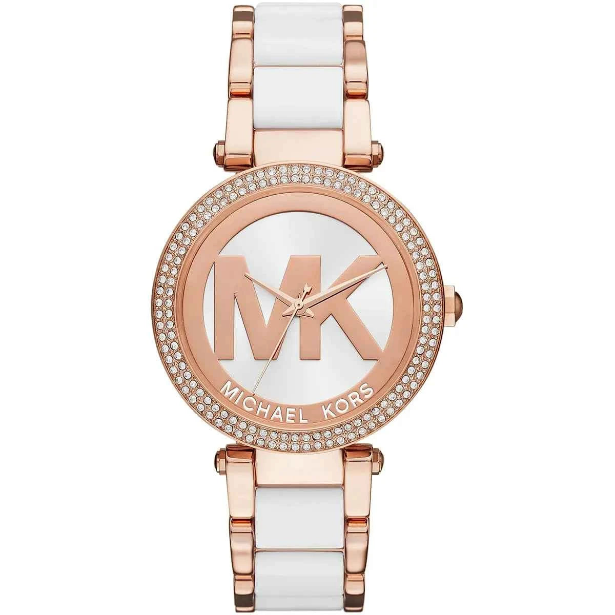 Michael Kors Parker MK6365 Women's White Dial White & Rose Gold Watch