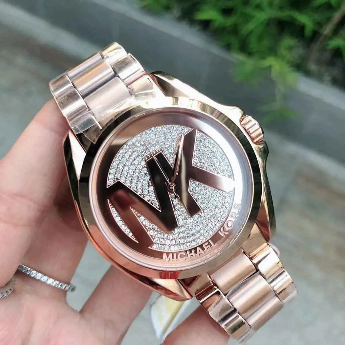 Michael Kors Bradshaw MK6437 Women's Rose Gold Dial Stainless Steel Watch