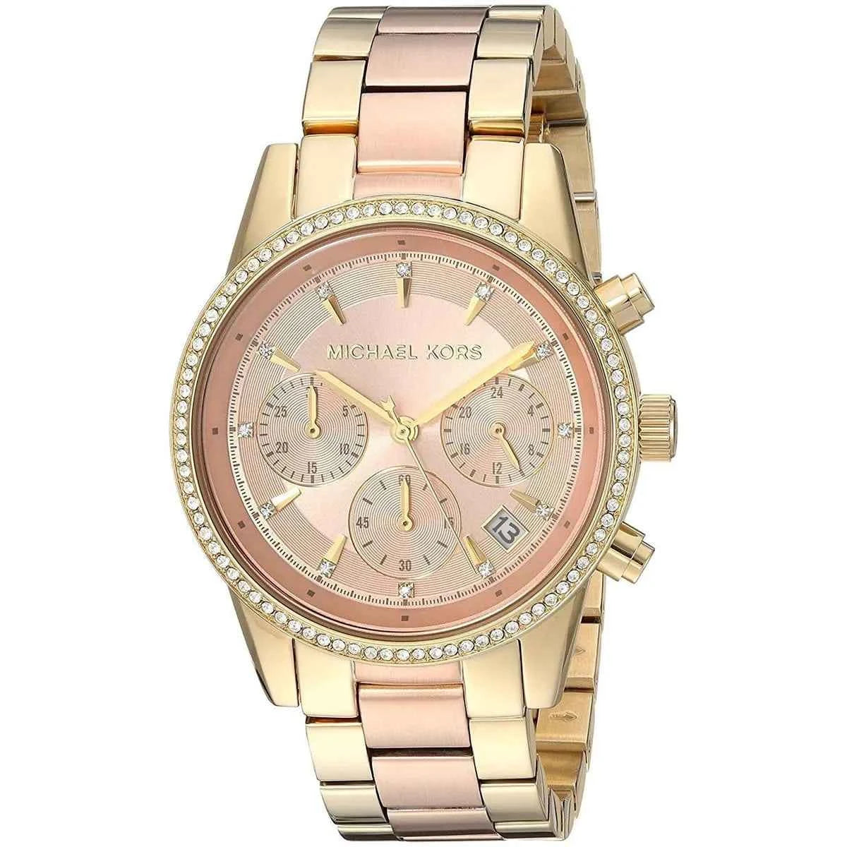 Michael Kors Ritz MK6475 Women's Two-Tone Chronograph Watch
