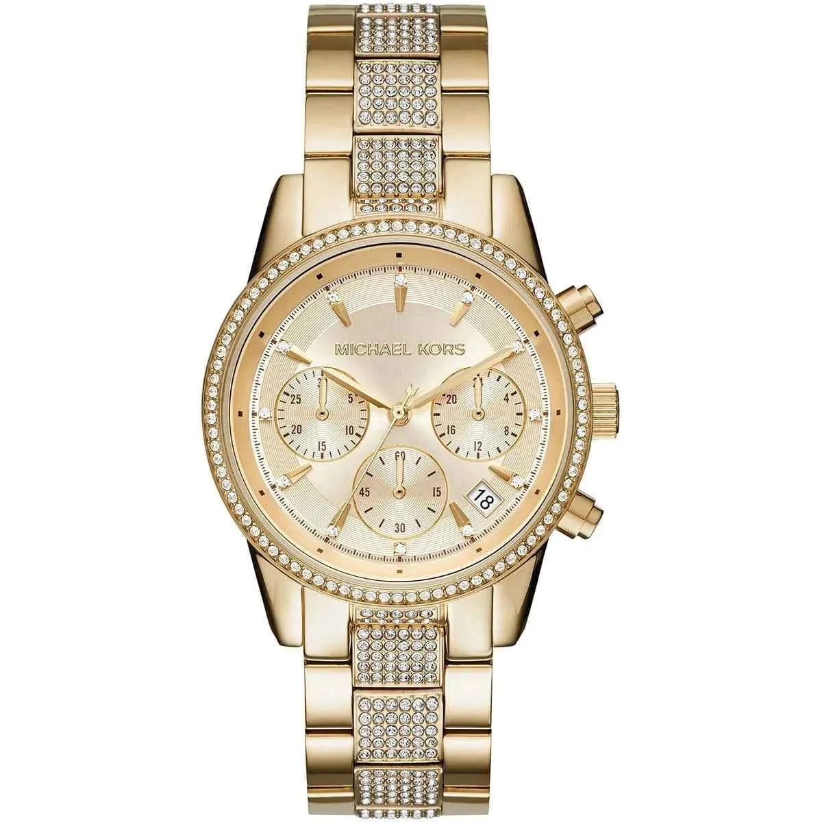 Michael Kors Ritz MK6484 Women's Gold Chronograph Watch