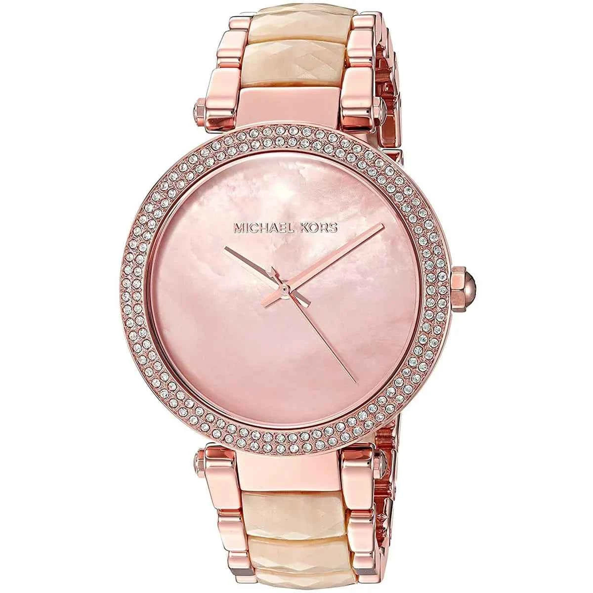 Michael Kors Parker MK6492 Women's Rose Gold & Beige Watch