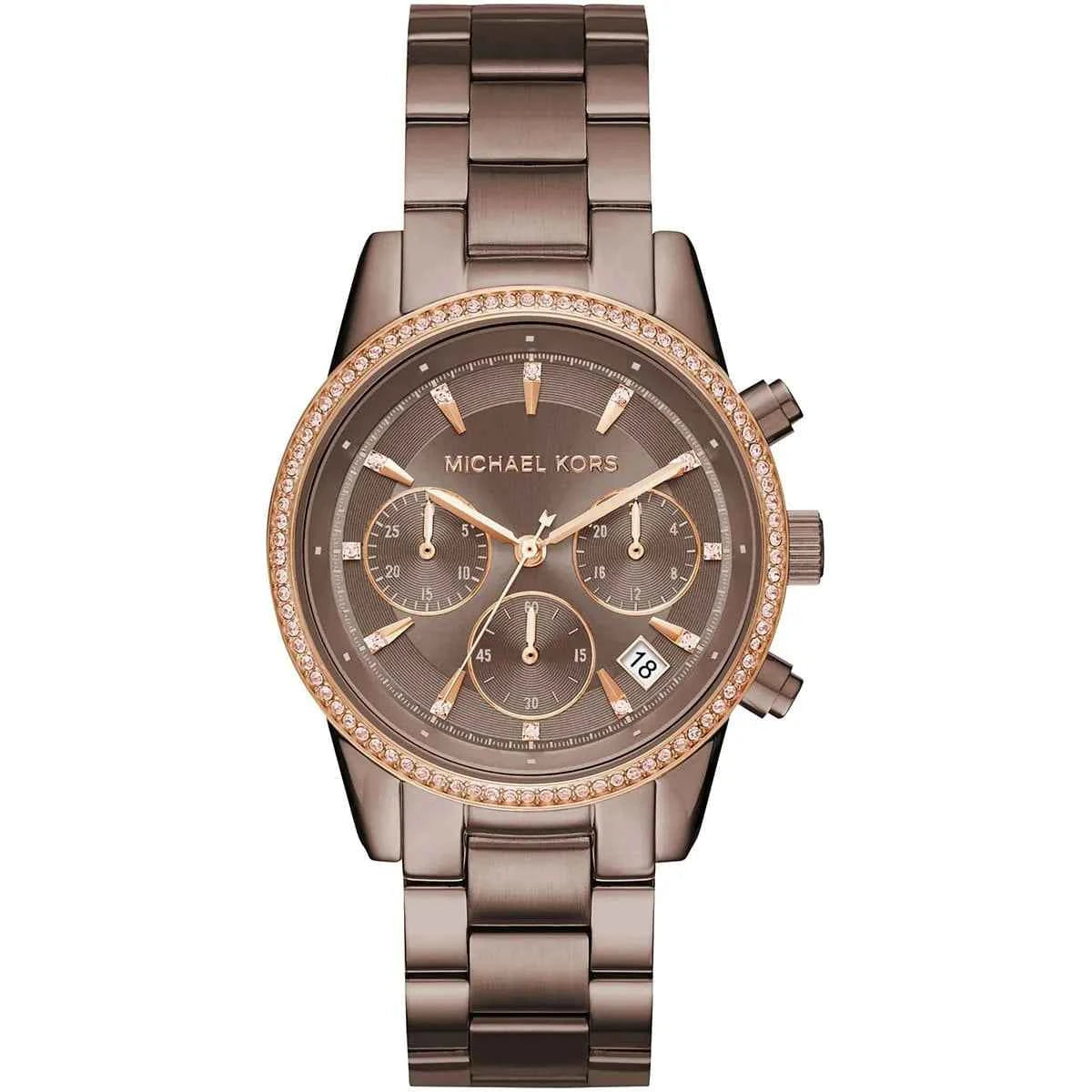 Michael Kors Ritz MK6529 Women's Brown Chronograph Watch