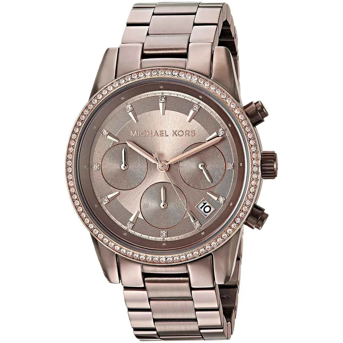 Michael Kors Ritz MK6529 Women's Brown Chronograph Watch