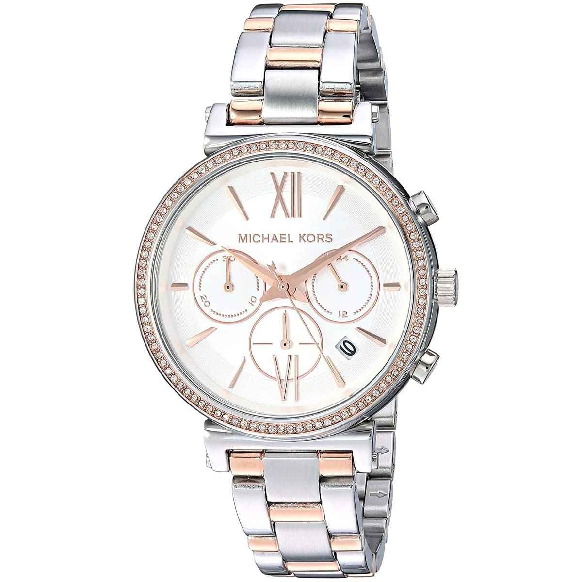 Michael Kors Sofie MK6558 Women's Two-Tone Chronograph Watch