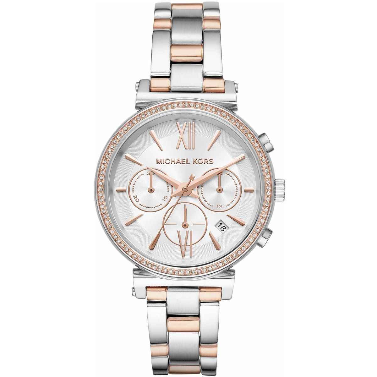 Michael Kors Sofie MK6558 Women's Two-Tone Chronograph Watch