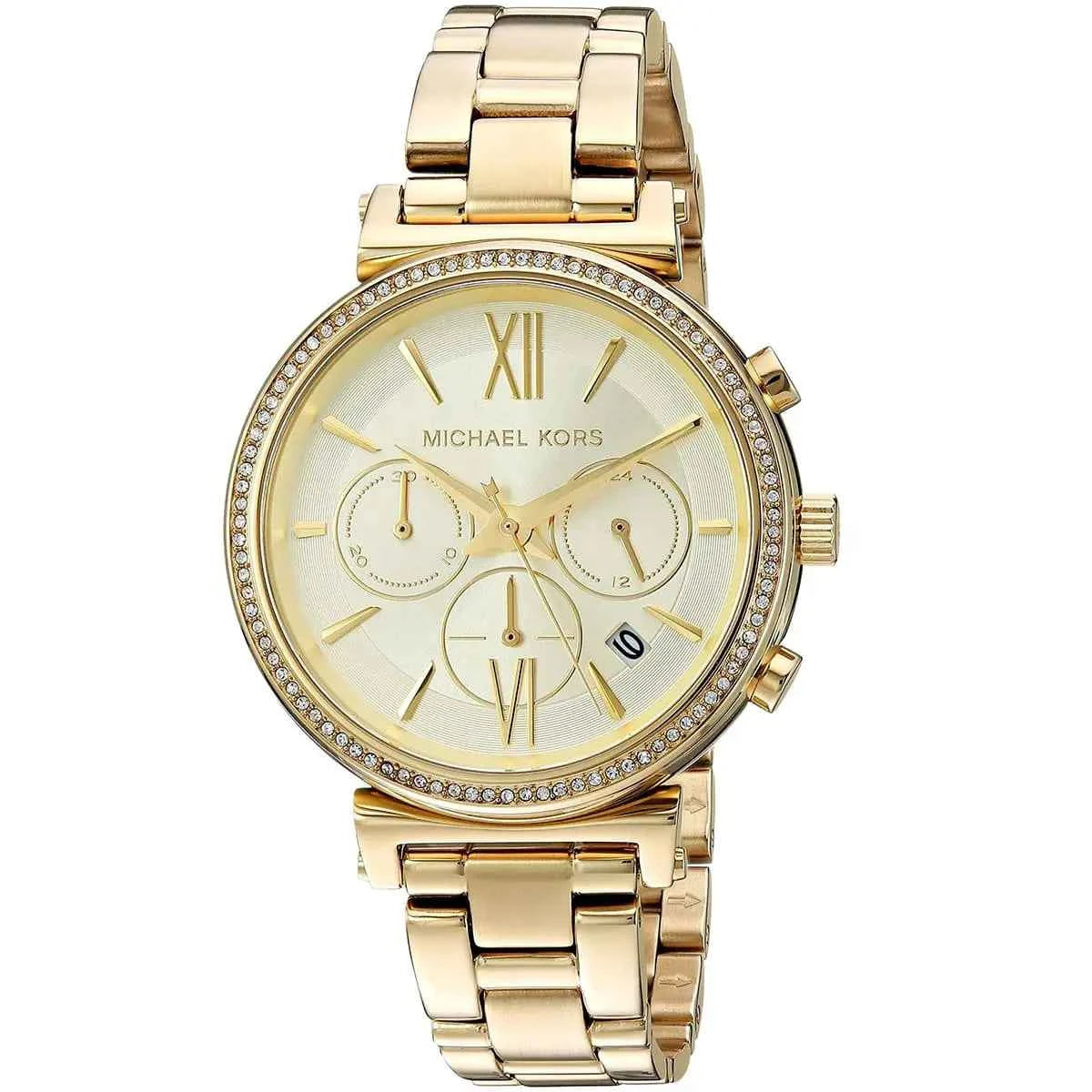 Michael Kors Sofie MK6559 Women's Gold Chronograph Watch