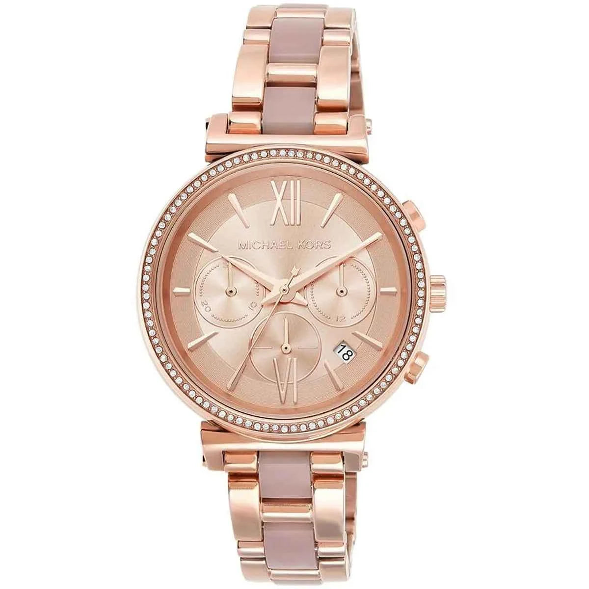 Michael Kors Sofie MK6560 Women's Rose Gold Chronograph Watch