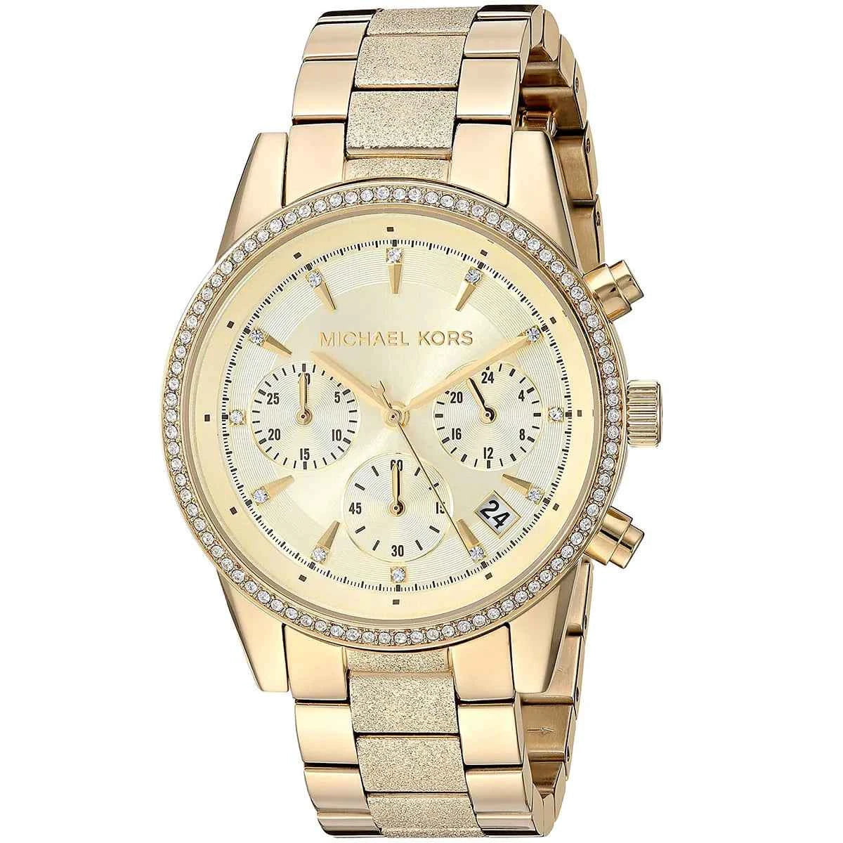 Michael Kors Ritz MK6597 Women's Gold Chronograph Watch