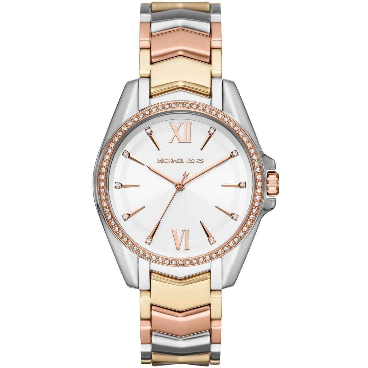 Michael Kors Whitney MK6686 Women's Tri-Tone Stainless Steel Watch