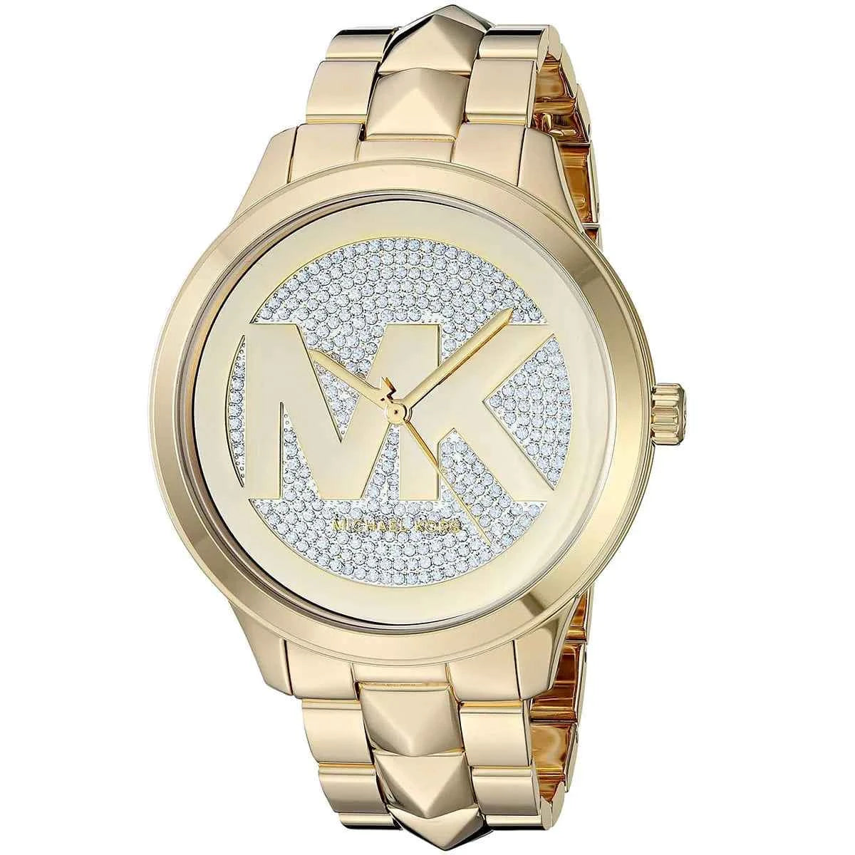 Michael Kors Runway MK6714 Women's Gold & Silver Dial Gold Stainless Steel Watch