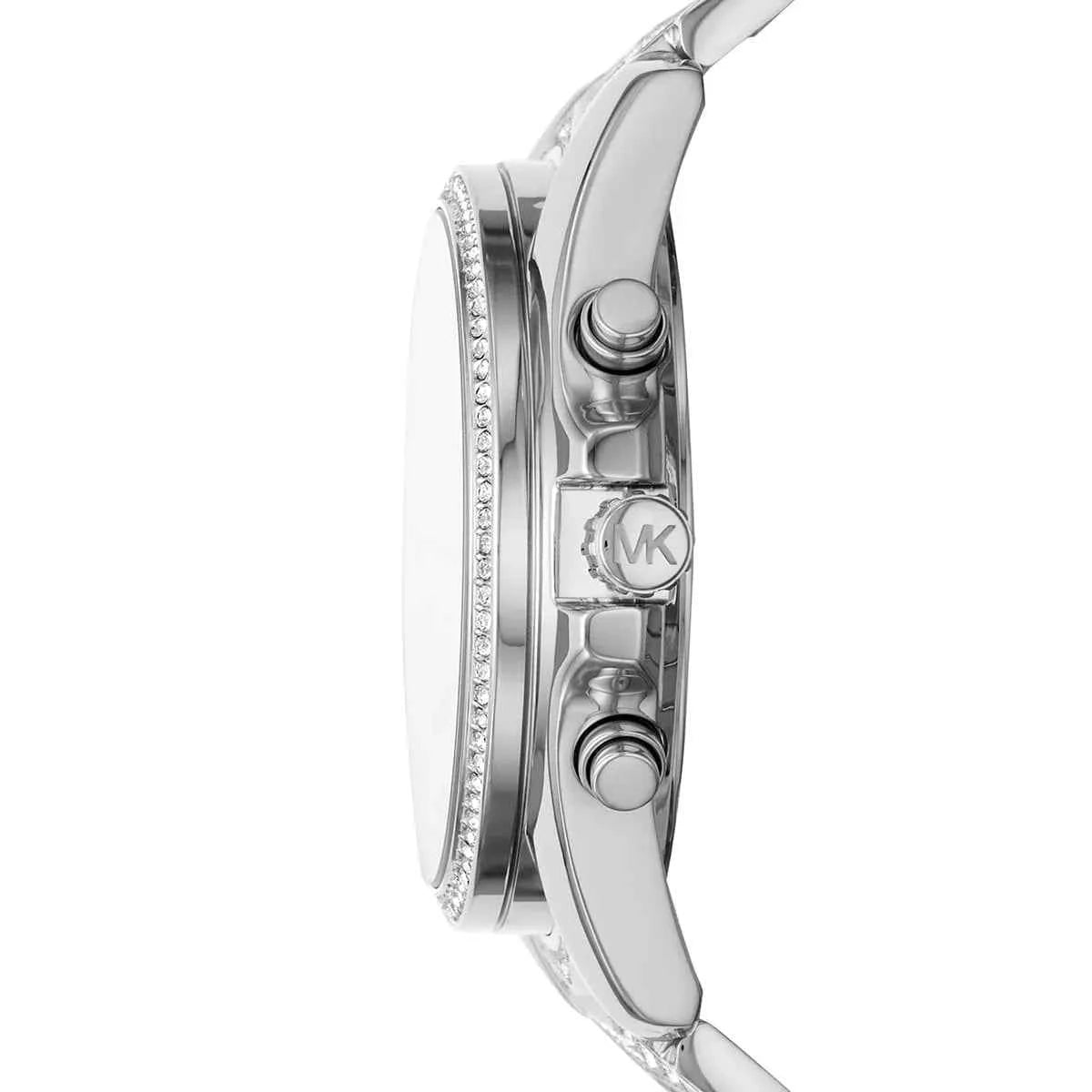 Michael Kors Whitney MK6728 Women's Silver Dial Chronograph Stainless Steel Watch