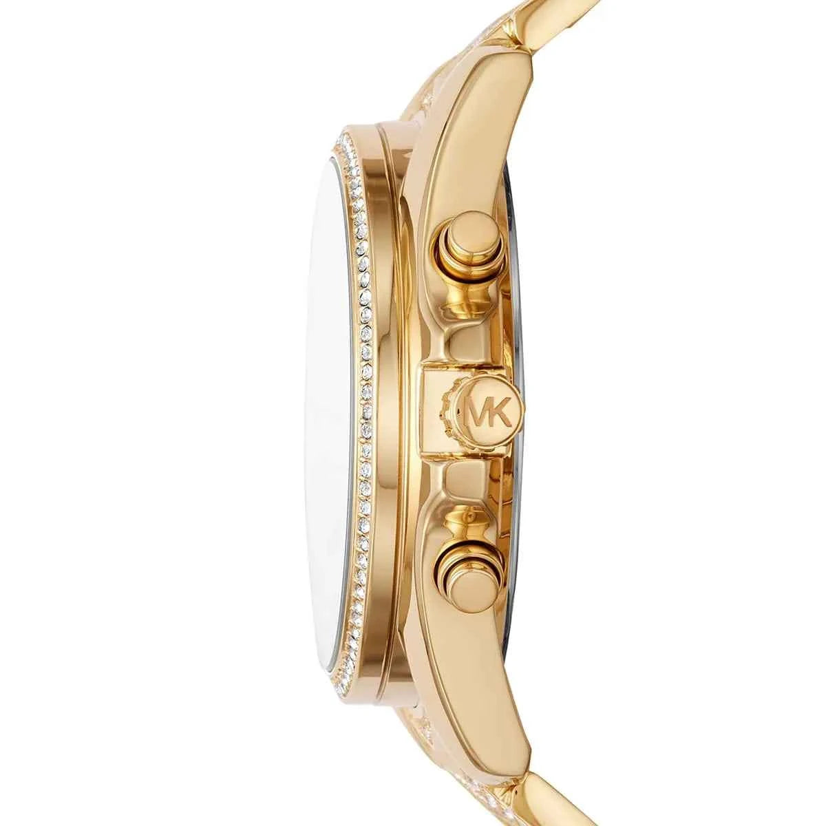 Michael Kors Whitney MK6729 Women's Gold Dial Chronograph Stainless Steel Watch