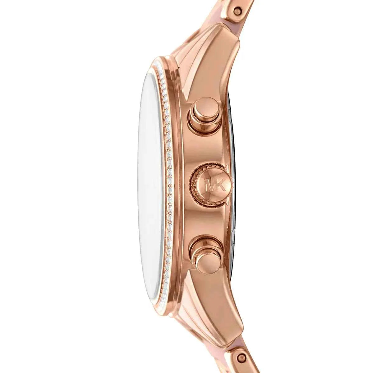 Michael Kors Ritz MK6769 Women's Rose Gold Dial Pink & Rose Gold Chronograph Watch