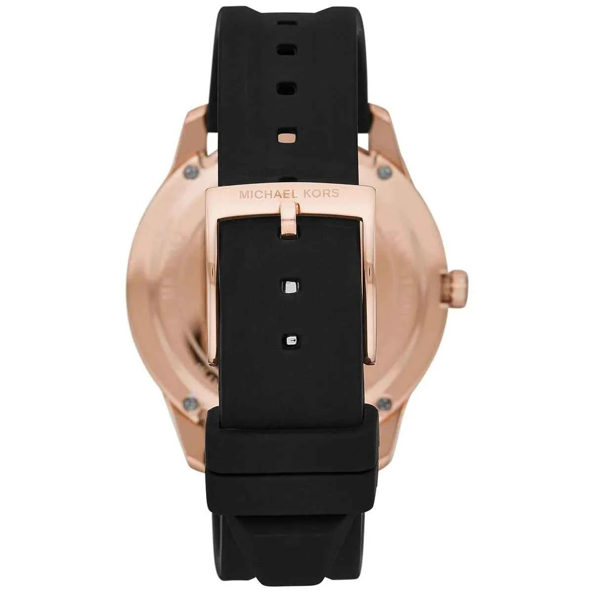 Michael Kors Runway MK6852 Women's Black Dial Black Silicone Watch