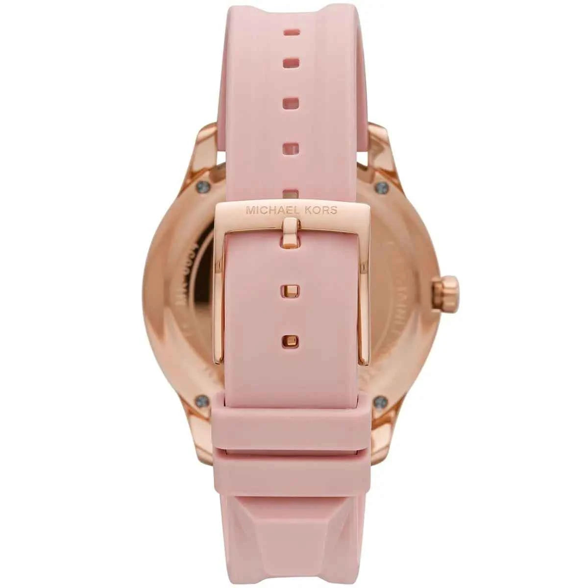 Michael Kors Runway MK6854 Women's Rose Gold Dial Pink Silicone Watch