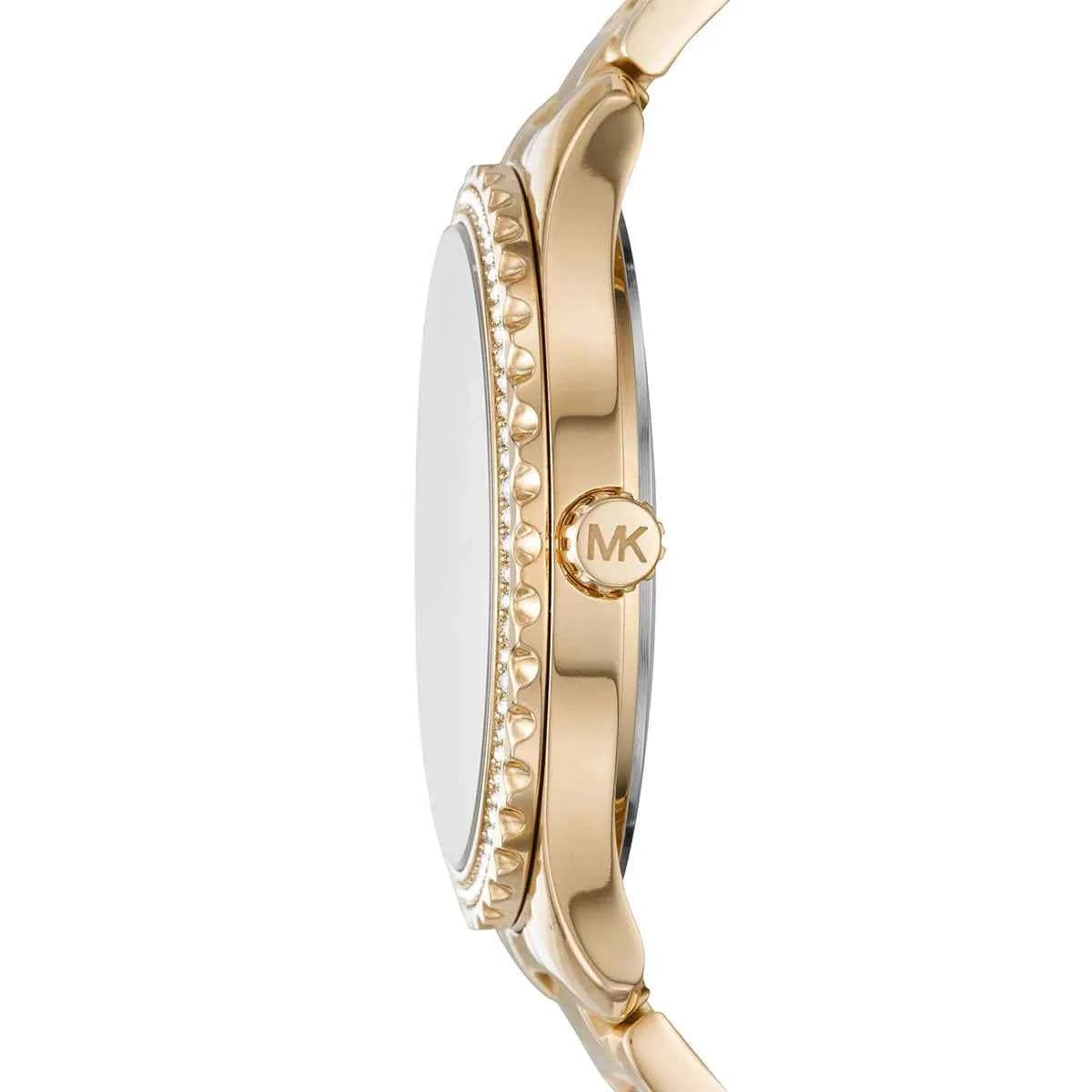 Michael Kors Layton MK6870 Women's White Dial Gold Stainless Steel Watch