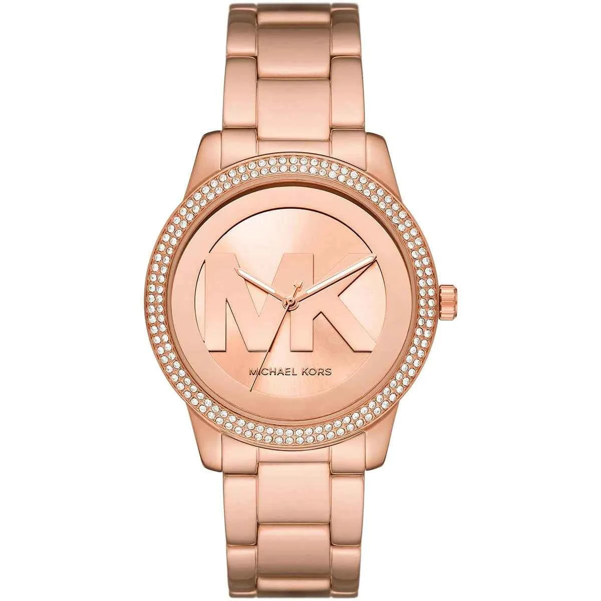 Michael Kors Tibby MK6880 women's rose gold dial rose gold stainless steel watch front view