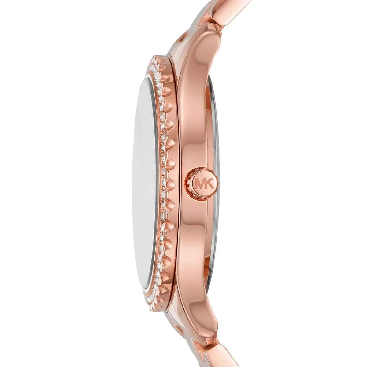 Michael Kors Layton MK6893 Women's Pink Dial Rose Gold Stainless Steel Watch