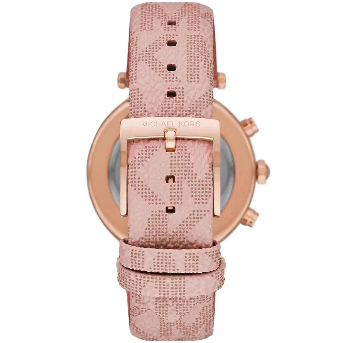 Michael Kors Parker MK6935 Women's White Dial Pink Polyurethane Strap Watch