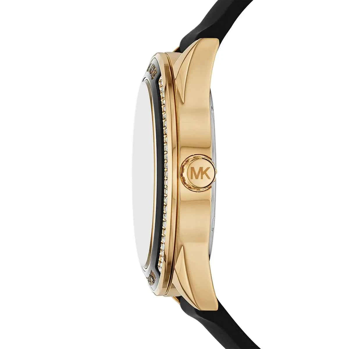 Michael Kors Jessa MK6944 Women's Black Dial Black Silicone Rubber Watch