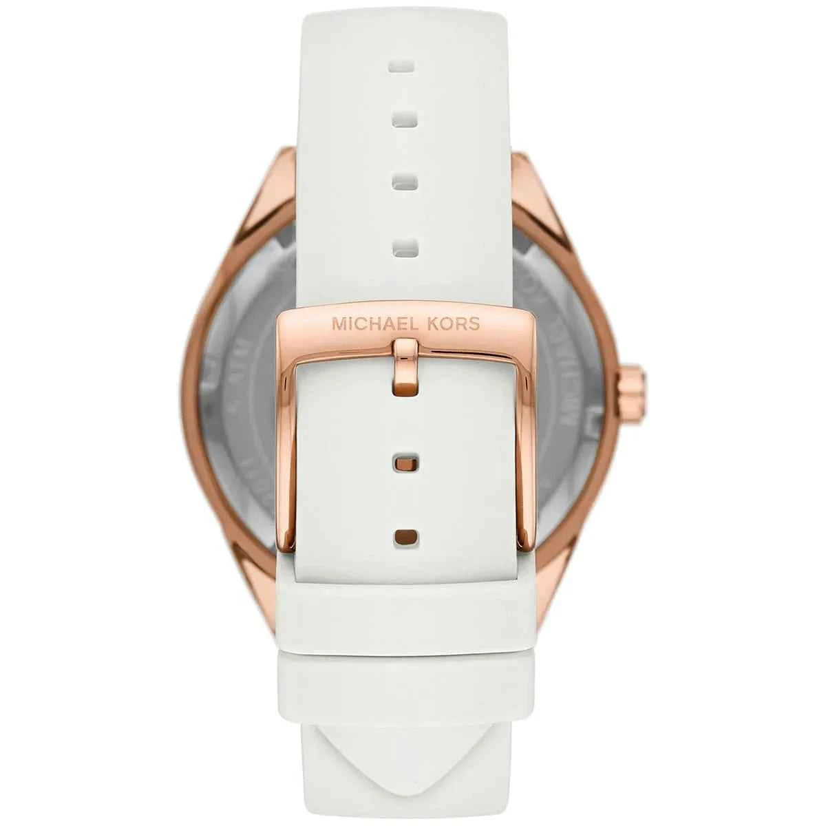 Michael Kors Jessa MK6945 Women's White Dial White Silicone Rubber Watch